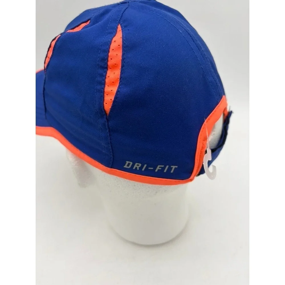 Nike Featherlight YOUTH Running Hat Baseball‎ Cap  Wicking Blue Coral Size 4/6X
